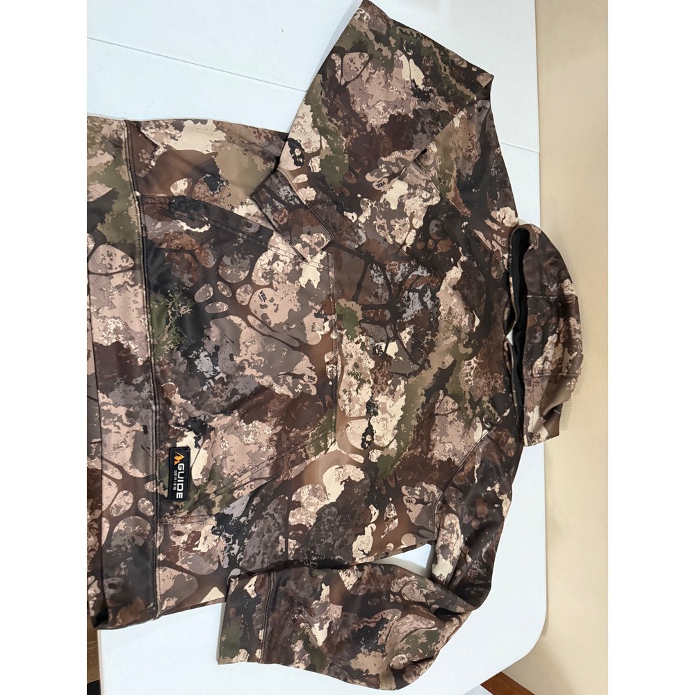 Guide Series Mens Veil Camo Performance Hoodie Hunting Sweatshirt Large